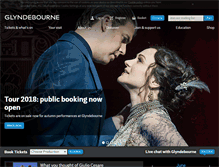 Tablet Screenshot of glyndebourne.com